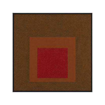 Josef Albers Inspired Bauhaus Geometric Abstract Wall Art - Layered Colour Block Print