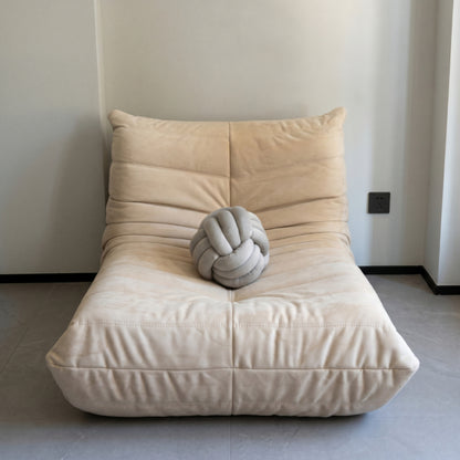 Nordic Knot Cushion – Handwoven Comfort with Sculptural Charm