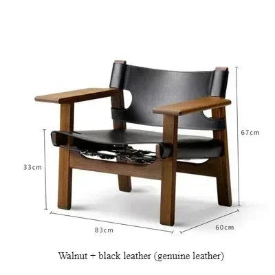 Timeless Allure – Spanish Hunting Rattan Lounge Chair