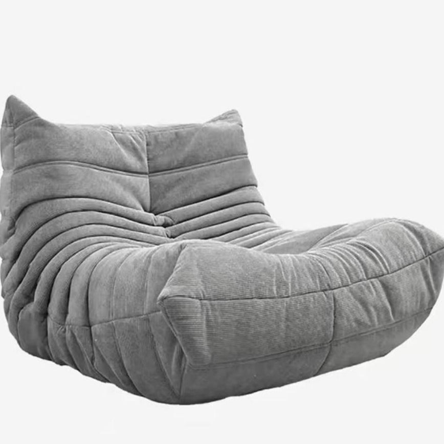 Sofá de pana estilo Togo: líneas suaves y comodidad relajada