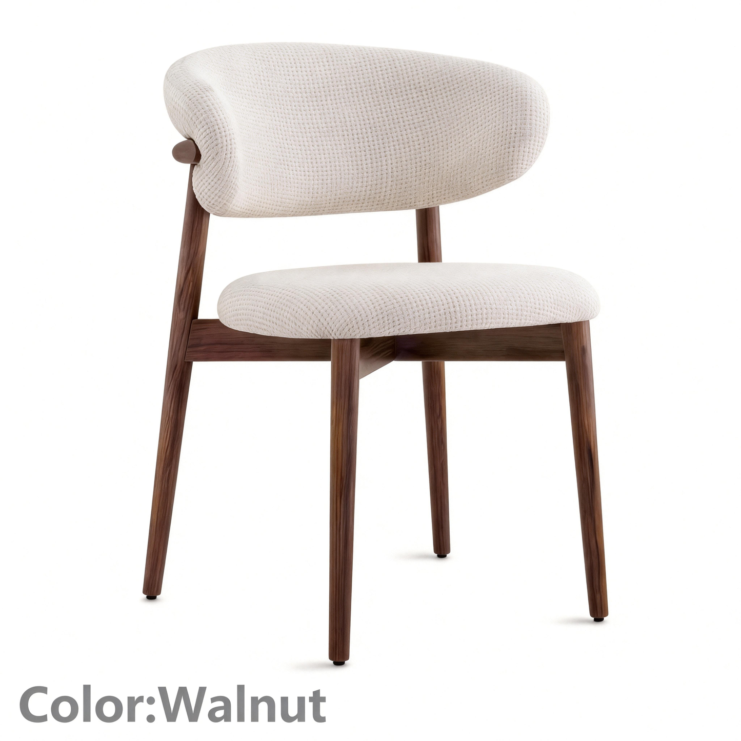 Nordic Light Luxury Dining Chair Minimalist Solid Wood Frame