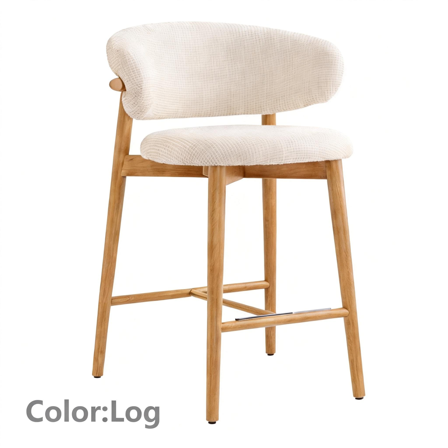 Nordic Light Luxury Dining Chair Minimalist Solid Wood Frame