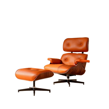 Sillón y otomana: un icono del diseño que combina lujo y comodidad 