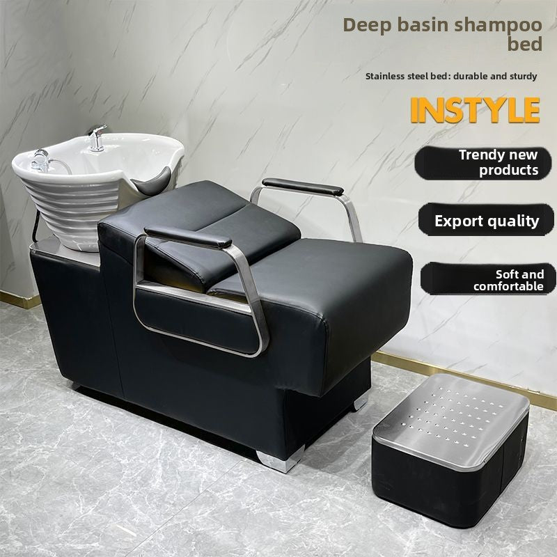 Luxury Shampoo Bed – Reclining Hair Washing Chair for Salon & Spa