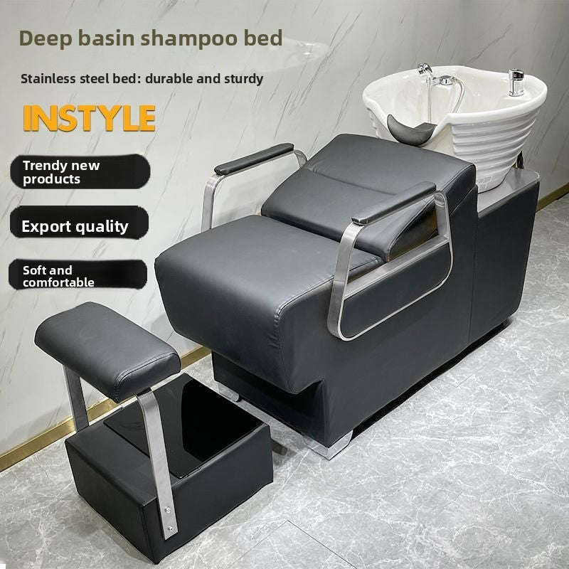 Luxury Shampoo Bed – Reclining Hair Washing Chair for Salon & Spa