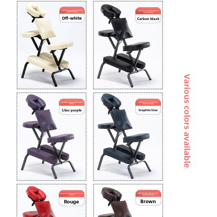 Foldable Tattoo & Acupuncture Massage Chair – Portable TCM Therapy, Gua Sha, and Reclining Stool