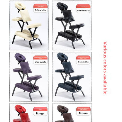 Foldable Tattoo & Acupuncture Massage Chair – Portable TCM Therapy, Gua Sha, and Reclining Stool