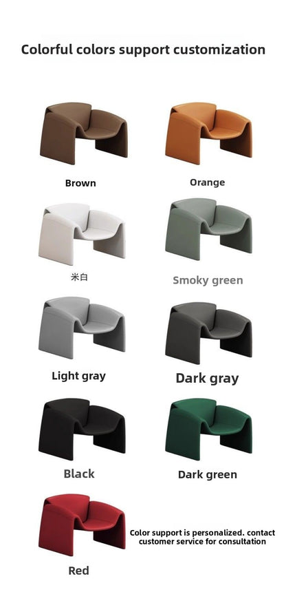 Contemporary Designer Crab Lounge Chair with Refined Minimalist Sculptural Form