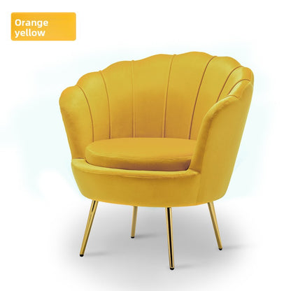 Lujoso sofá nórdico individual: moderno sillón minimalista para sala de estar, dormitorio y espacios boutique.