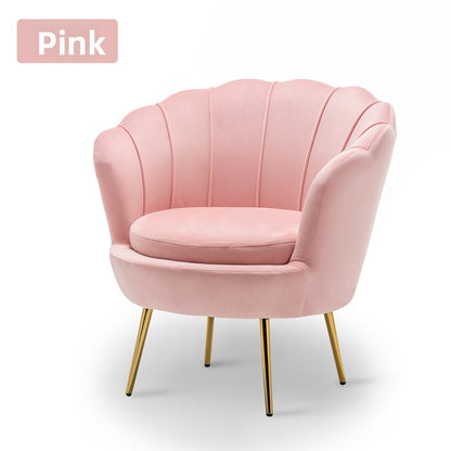 Lujoso sofá nórdico individual: moderno sillón minimalista para sala de estar, dormitorio y espacios boutique.