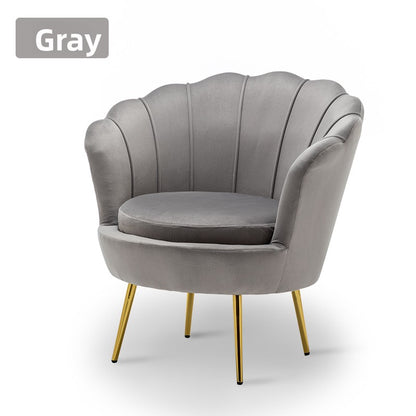 Lujoso sofá nórdico individual: moderno sillón minimalista para sala de estar, dormitorio y espacios boutique.