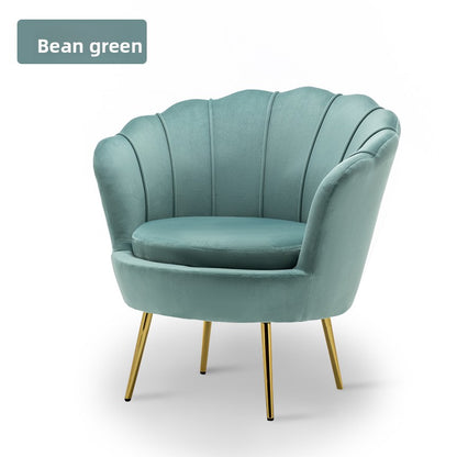 Lujoso sofá nórdico individual: moderno sillón minimalista para sala de estar, dormitorio y espacios boutique.