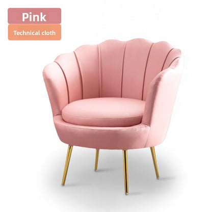 Lujoso sofá nórdico individual: moderno sillón minimalista para sala de estar, dormitorio y espacios boutique.