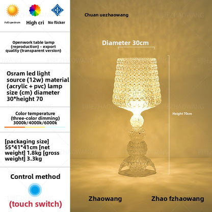 Lace Wine Glass Lamp-The Embodiment of Home Romance