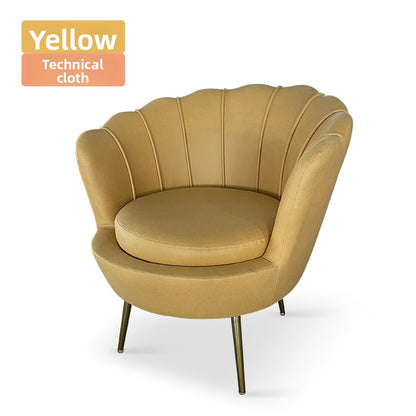Lujoso sofá nórdico individual: moderno sillón minimalista para sala de estar, dormitorio y espacios boutique.