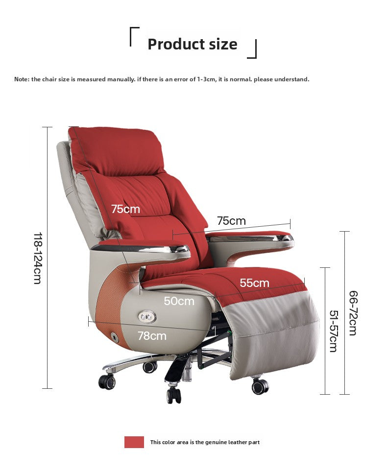 Sillón ejecutivo de cuero con masaje inteligente: un nuevo estándar de comodidad y lujo moderno