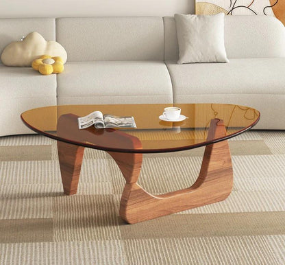 Glass Wood Coffee Table – Strong, Sleek, and Space-Smart